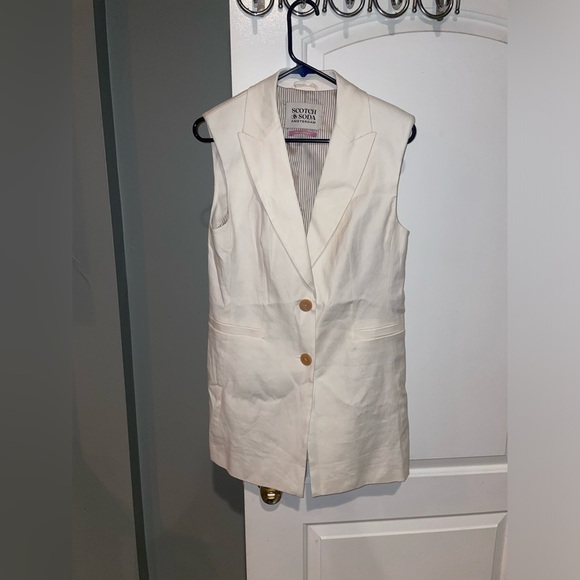 New! Scotch and Soda Single-Breasted Long Gilet Vest 🤍 - Picture 11 of 16